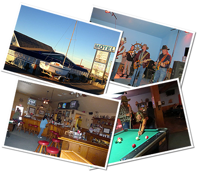 Photo collage of images from the Quartzsite Yacht Club